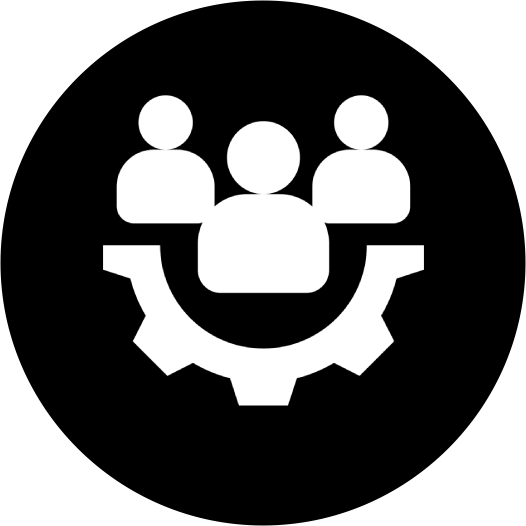 Teamwork and collaboration symbol